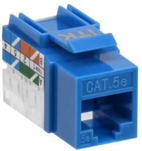 ITK Модуль Keystone Jack кат.5E UTP 110 IDC 90град синий CS1-1C5EU-11-03