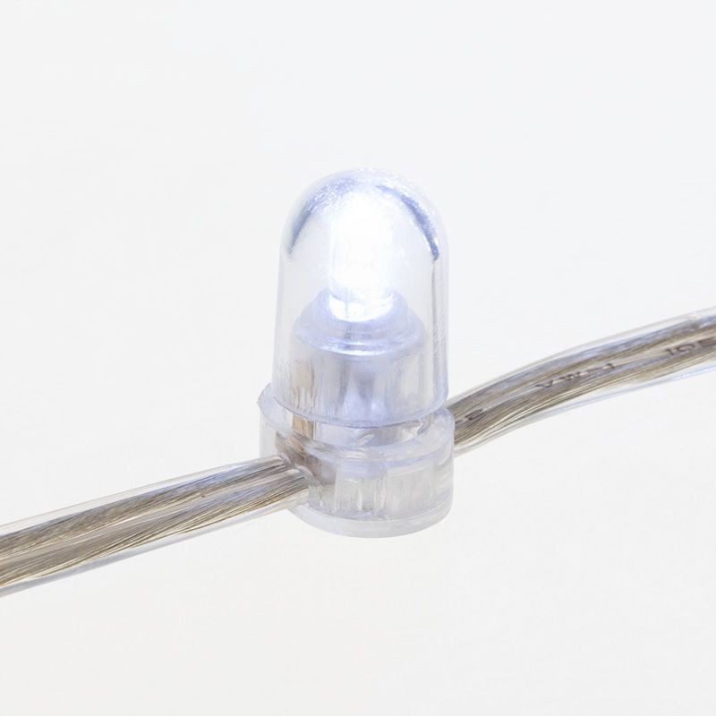 Гирлянда LED Клип-лайт 12 V, прозрачный ПВХ, 150 мм, цвет диодов белый - Фото 5