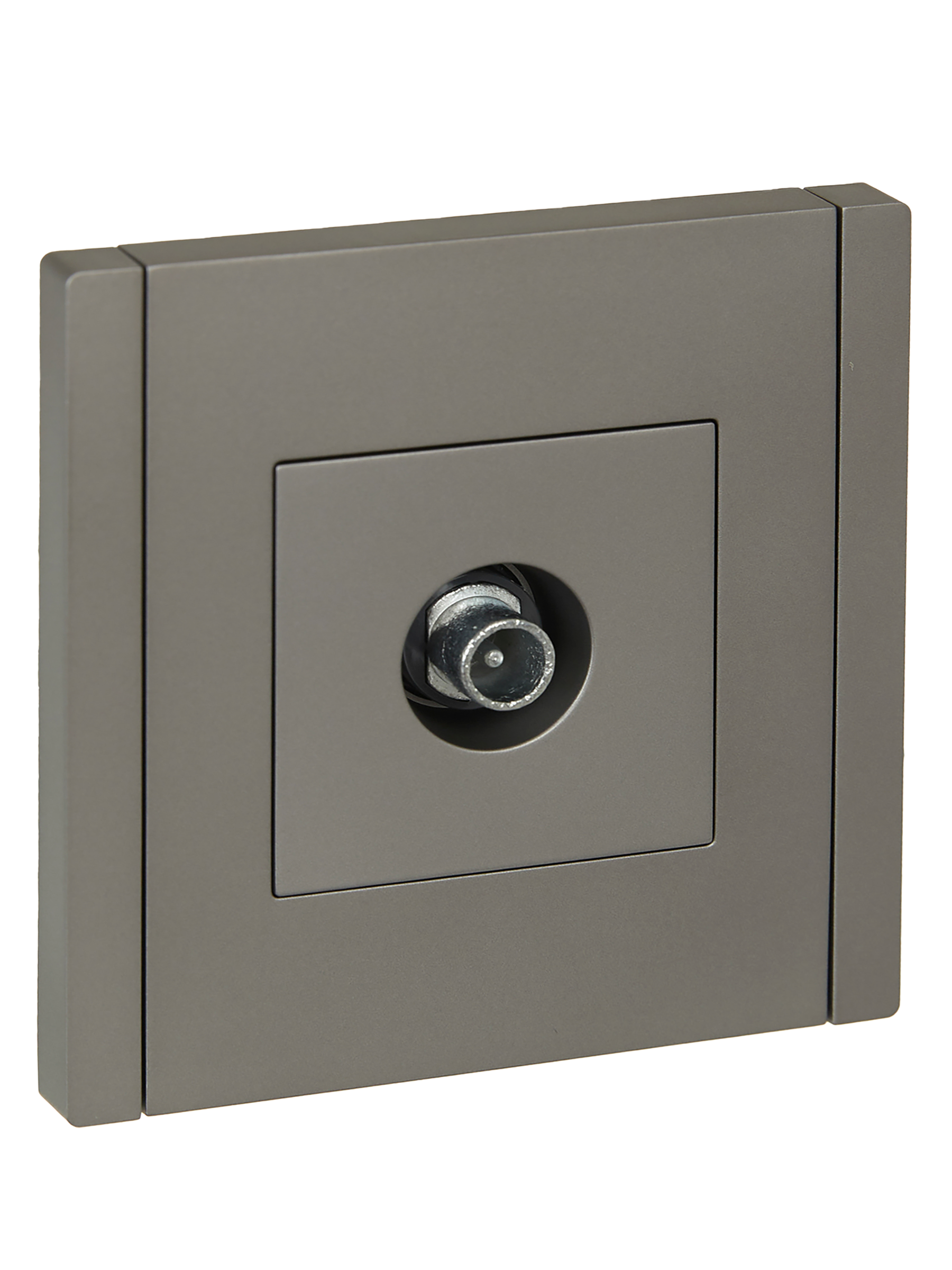 FORTE&PIANO Розетка TV проходная FP529 сталь IEK FP-A10-P-K46