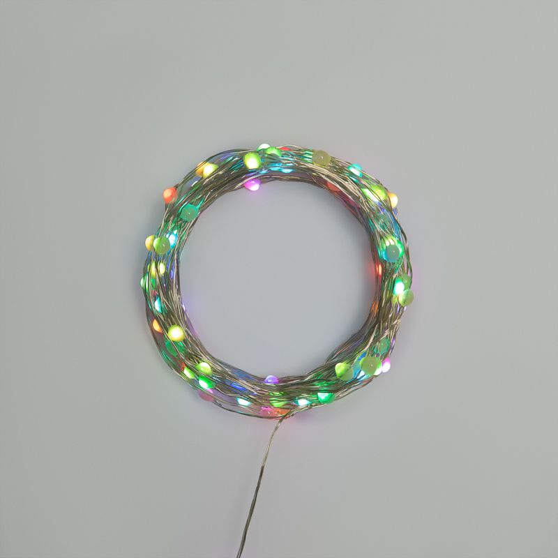 Гирлянда Роса 10м, 100LED, RGB, IP44, на батарейках 3хАА, с пультом 44 режима NEON-NIGHT 303-259