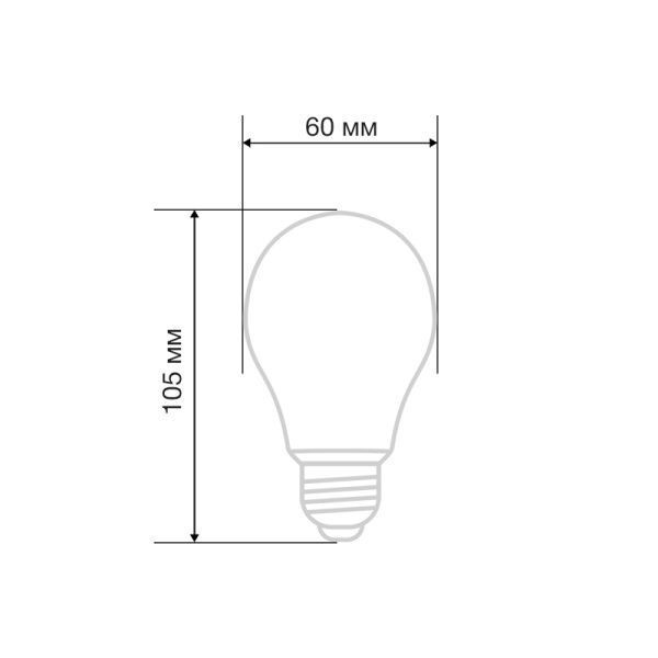 Лампа филаментная Груша A60 13,5Вт 1600Лм 2700K E27 прозрачная колба REXANT