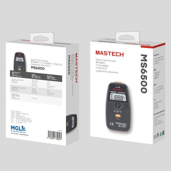Цифровой термометр MS6500 MASTECH - Фото 6