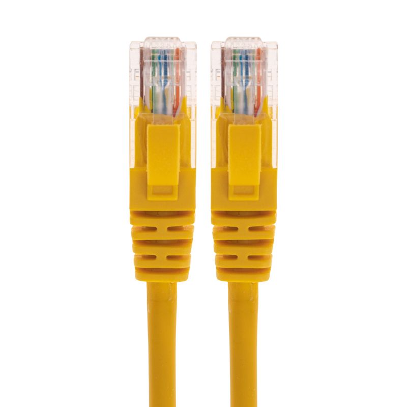 Патч-корд U/UTP, CAT 5e, RJ45-RJ45, 26AWG, LSZH, желтый, 1,5м REXANT - Фото 2