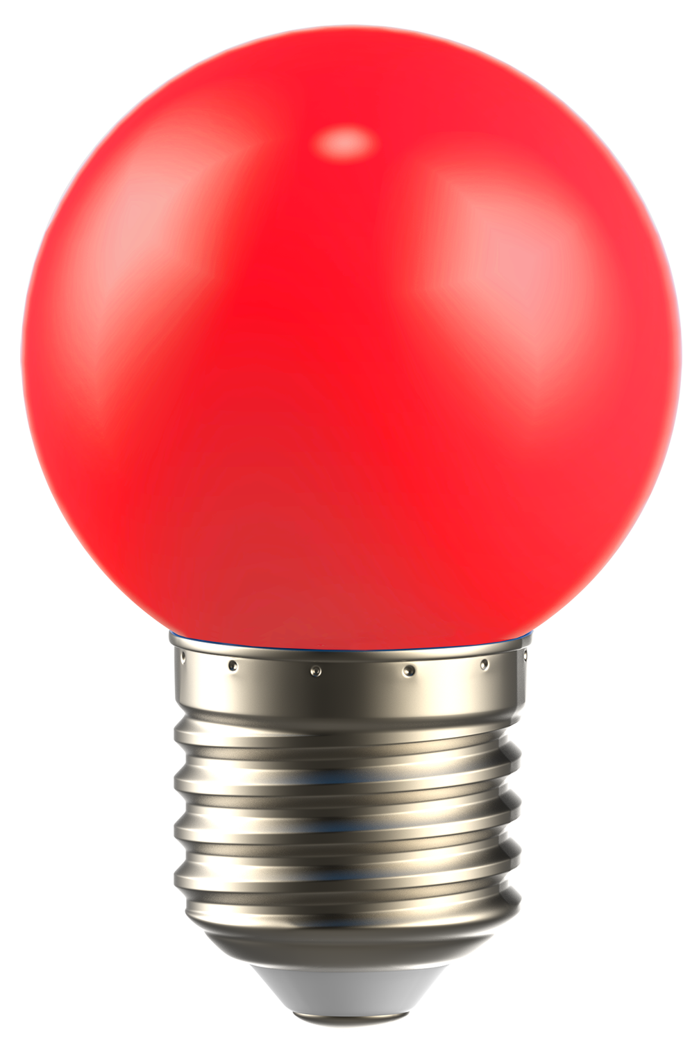 LIGHTING Лампа светодиодная декоративная G45 шар 1Вт 230В красный E27 IEK - Фото 2