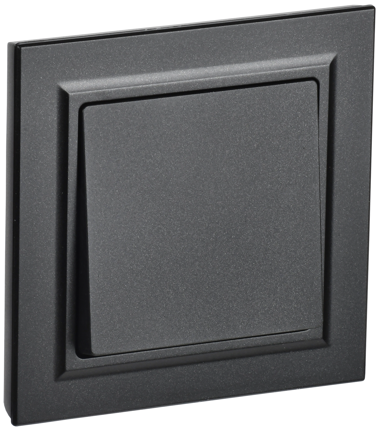 BRITE Выключатель 1-клавишный 10А в сборе ВСР10-1-0-БрЧ черный IEK BR-V10-0-10-K02-F