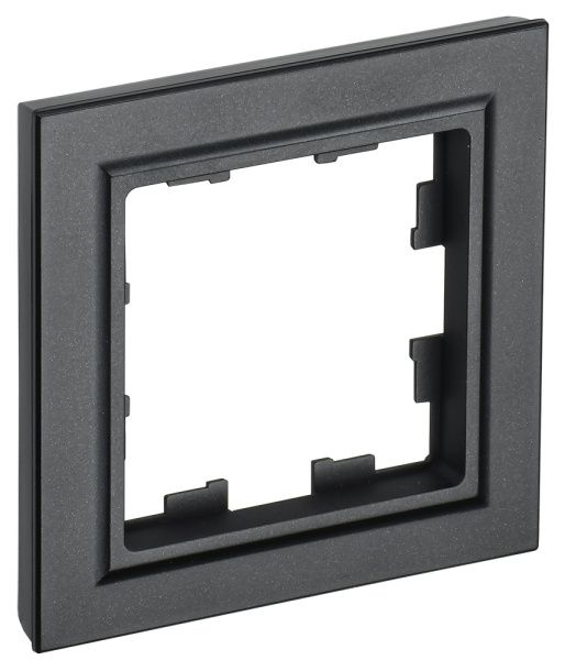BRITE Рамка 1-местная РУ-1-БрЧ черный IEK BR-M12-K02