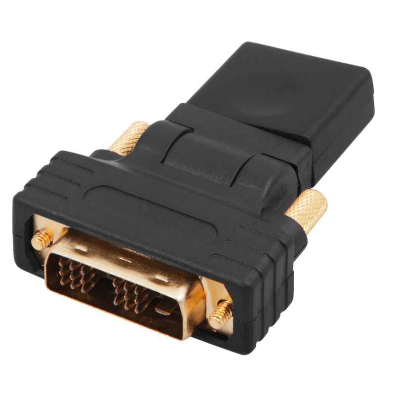 Переходник поворотный, штекер DVI-D - гнездо HDMI REXANT - Фото 5
