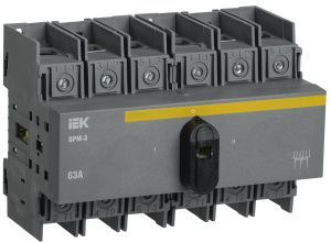 Выключатель-разъединитель модульный ВРМ-3 3P 63А IEK для автоматизации электроснабжения