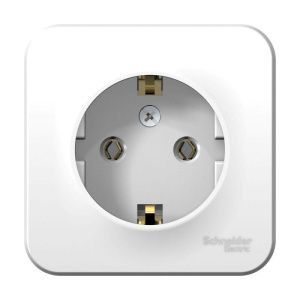 Розетка 1-м ОП Blanca 16А IP20 250В с заземл. без защ. шторок с изолир. пластиной бел. SE BLNRA010111 1210459