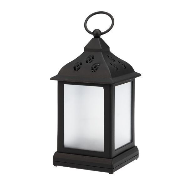 Декоративный фонарь 11х11х22,5 см, черный корпус, цвет свечения RGB с эффектом мерцания NEON-NIGHT - Фото 4