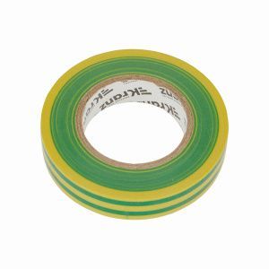 Изолента ПВХ 0,13х15 мм, 25 м, желто-зеленая KRANZ - Фото 3