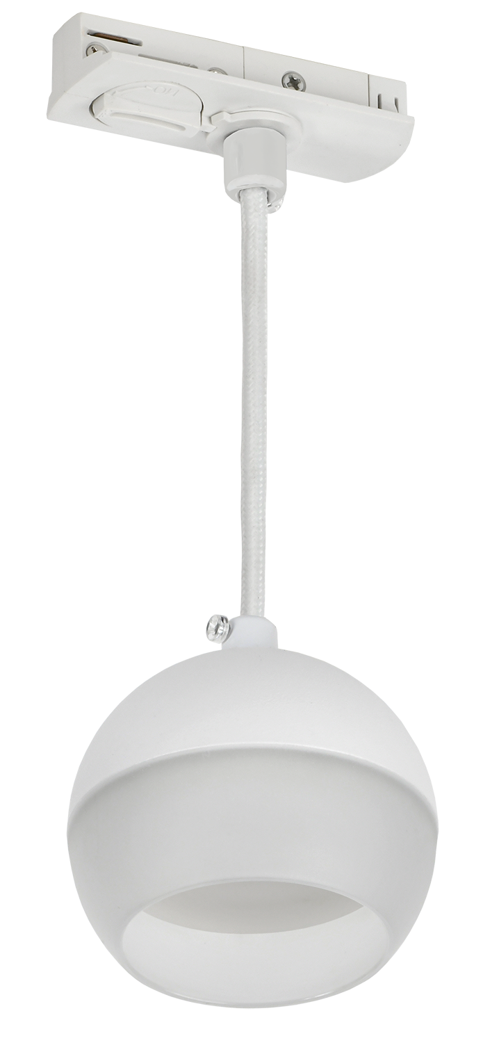 LIGHTING Светильник 4119 декоративный трековый подвесной под лампу GX53 белый IEK