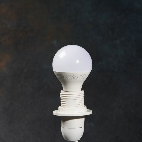 Лампа светодиодная Шарик (GL) 7,5Вт E14 713Лм 2700K теплый свет REXANT - Фото 4