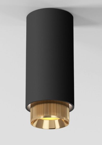Светильник накладной Nubis GU10 чёрный/золото Elektrostandard