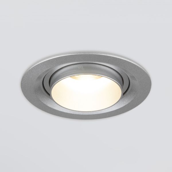 Светильник светодиодный встраиваемый с регулировкой угла освещения 9920 LED 15W 4200K серебро Elektr - Фото 2