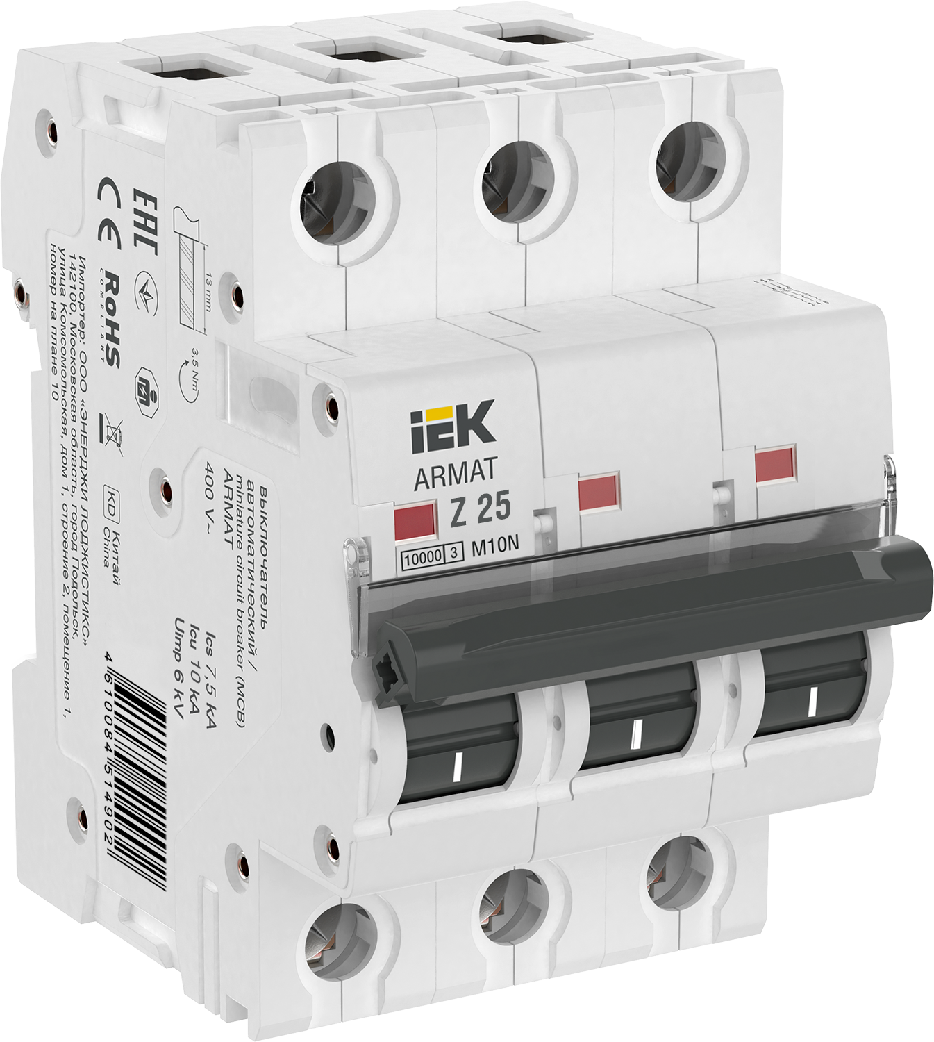 ARMAT Автоматический выключатель M10N 3P Z 25А IEK