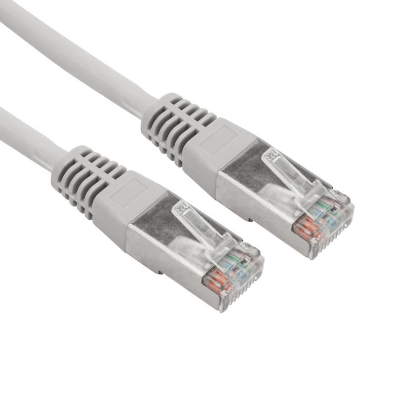 Патч-корд F/UTP, CAT 5e, RJ45-RJ45, 26AWG, LSZH, серый, 0,3м REXANT 02-0110-03