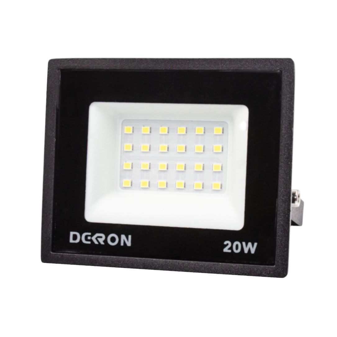 Прожектор светодиодный 20Вт, 1600лм, 6500K, черный, IP65 DEKRON AN1271-0012