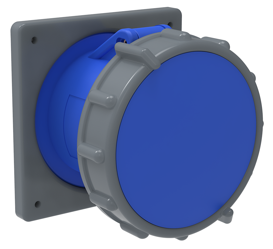 Розетка встраиваемая MAGNUM ССИ-433 63А-6ч/200-250В 2P+PE IP67 IEK