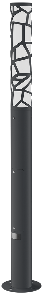 Светильник L-park PILLAR 2,4/40/С/840/03/PKII-71/220AC IP66 VP RAL7015 Муар LEDEL