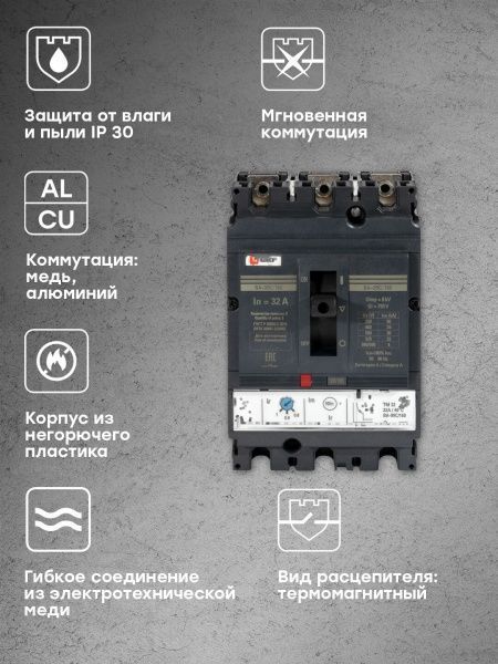 ВА-99C 160/32А 3P 35кА EKF - Фото 7