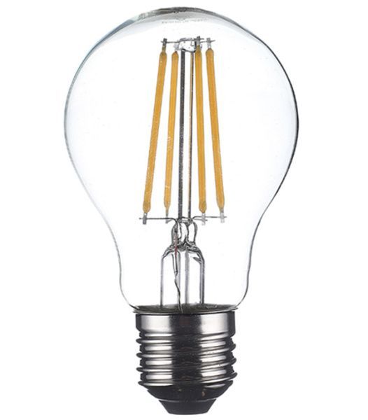 Лампа филаментная Свеча CN35 7,5Вт 600Лм 2700K E27 прозрачная колба REXANT - Фото 4