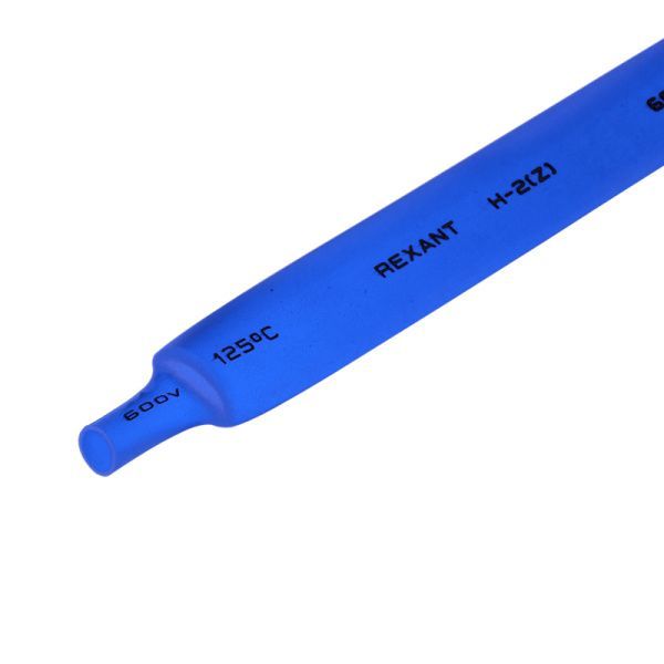 Трубка термоусаживаемая ТУТ нг 9,0/4,5мм, синяя, упаковка 50 шт. по 1м REXANT