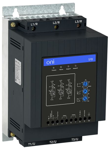 Устройство плавного пуска SFB 3Ф 380В 75кВт 150А Uупр 110-220В Modbus с защитами ONI