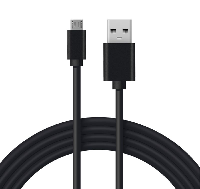Кабель USB-A – micro USB, 1А, 1м, ПВХ, черный REXANT