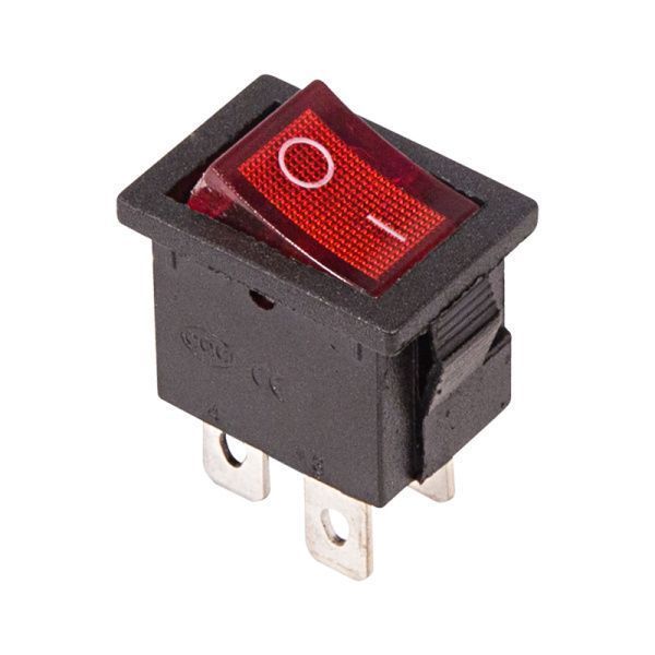 Выключатель клавишный 250V 6А (4с) ON-OFF красный  с подсветкой  Mini  (RWB-207, SC-768)  REXANT (в упак. 1шт.) - Фото 4
