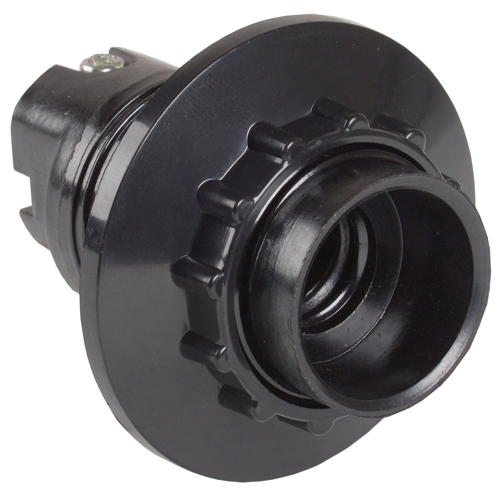 Патрон с кольцом Пкб14-04-К11 карболитовый Е14 черный (50шт) (стикер на изделии) IEK EPK21-04-01-K01