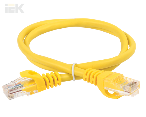 Шнур коммутационный (патч-корд) кат.5Е UTP 1м желтый GENERICA