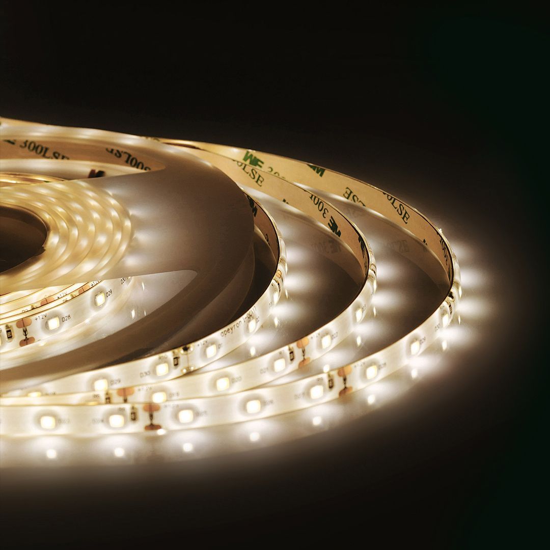 Лента светодиодная СТ smd3528 60д/м 12В 3000К IP65 5м Apeyron 00-09