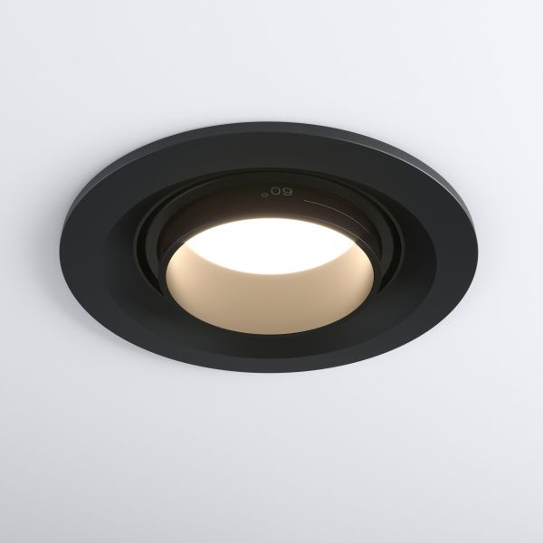 Светильник светодиодный встраиваемый с регулировкой угла освещения 9920 LED 15W 4200K черный Elektro - Фото 3