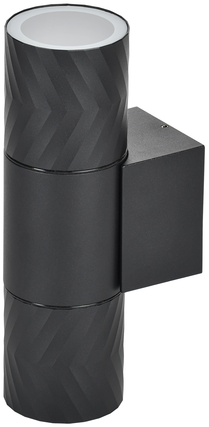 LIGHTING Светильник уличный 5108 настенный под лампу 2хGU10 IP65 черный IEK