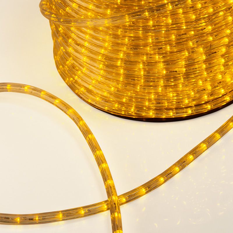 Дюралайт LED, эффект мерцания (2W) - желтый, 36 LED/м, бухта 100м - Фото 2