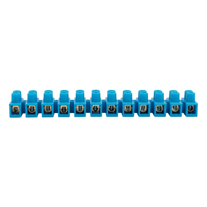 Клеммная винтовая колодка KВ-10 4-10, ток 10 A, полипропилен синий REXANT (10 шт./уп.) - Фото 2