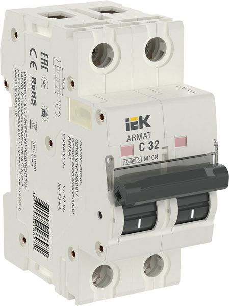 ARMAT Автоматический выключатель M10N 2P C 32А IEK AR-M10N-2-C032