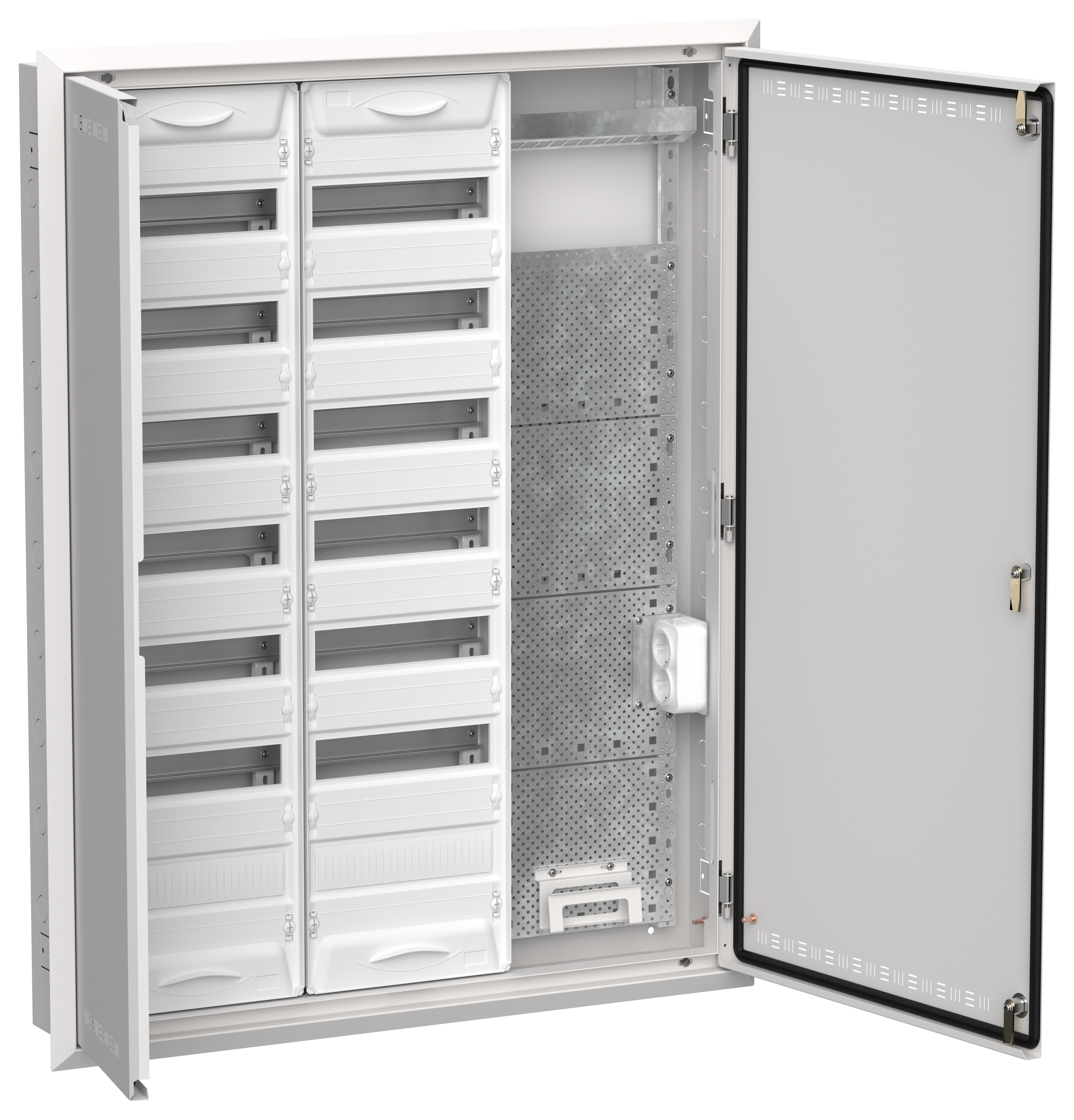 TITAN 5 Корпус комбинированный ЩРв-168 (3х84) 1130х885х130мм IP30 белый IEK TI5-51-V-3X084-30