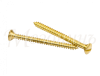 Саморез для выключателя / изолятора, цвет - латунь, ТМ  "МЕЗОНИНЪ", (40шт/уп). GE30002-30 GE30002-30