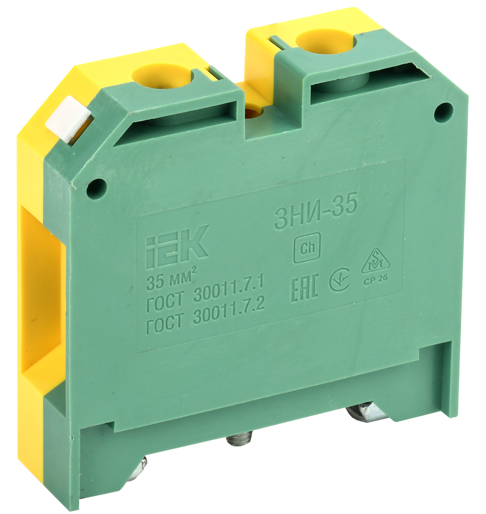 Зажим наборный ЗНИ-35PEN 35мм2 (JXB-земля) IEK YZN20-035-K52