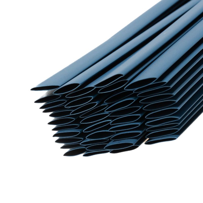 Трубка термоусаживаемая ТУТ нг 12,0/6,0мм, синяя, упаковка 50 шт. по 1м REXANT - Фото 4