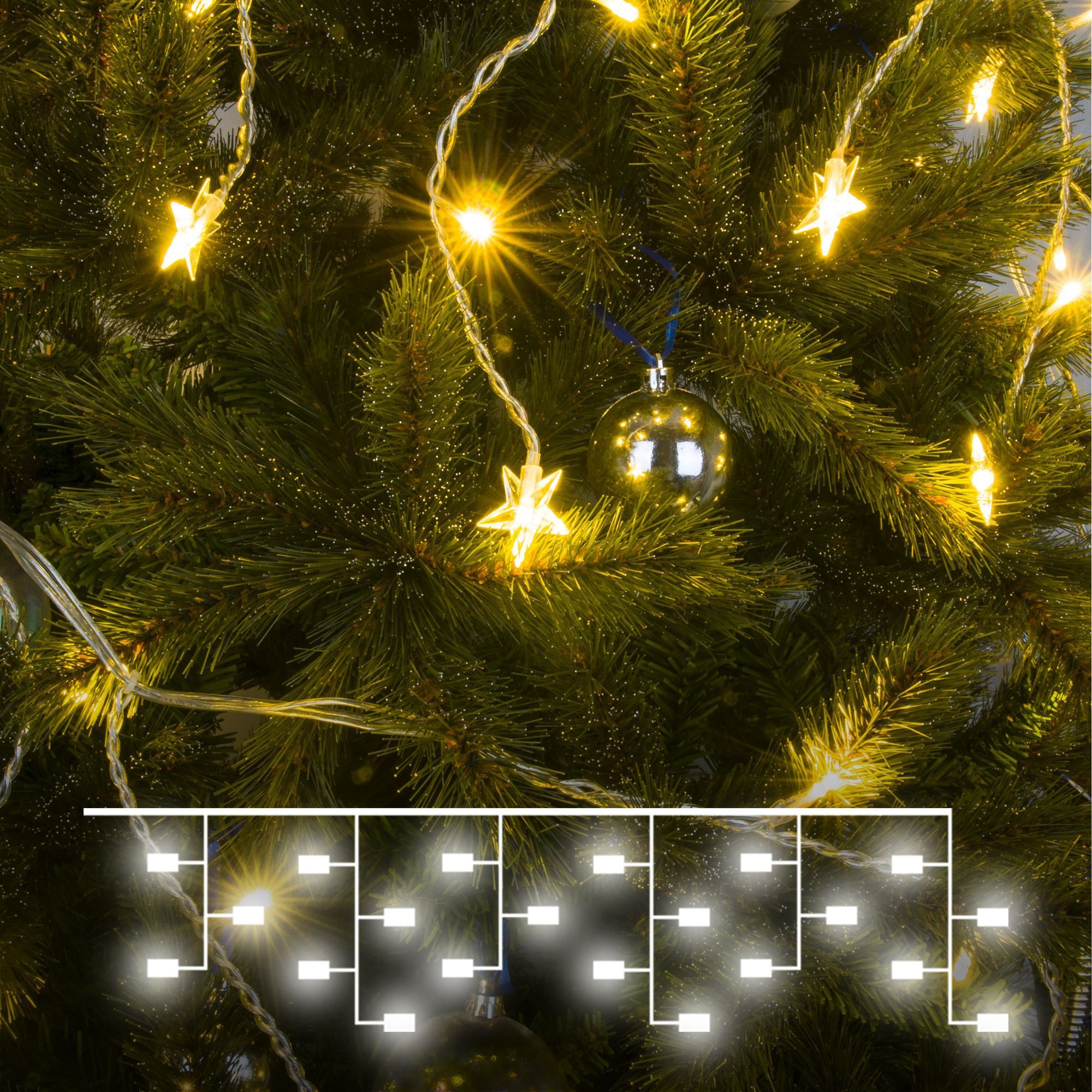 Гирлянда бахрома теплый белый 1,8*0,5м IP20 100-002 Elektrostandard Eurosvet a049842