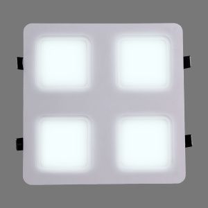 Светодиодный светильник встраиваемый, Грильято, 24Вт, 2400Лм, 6500К, 200х200х27мм. - Фото 3