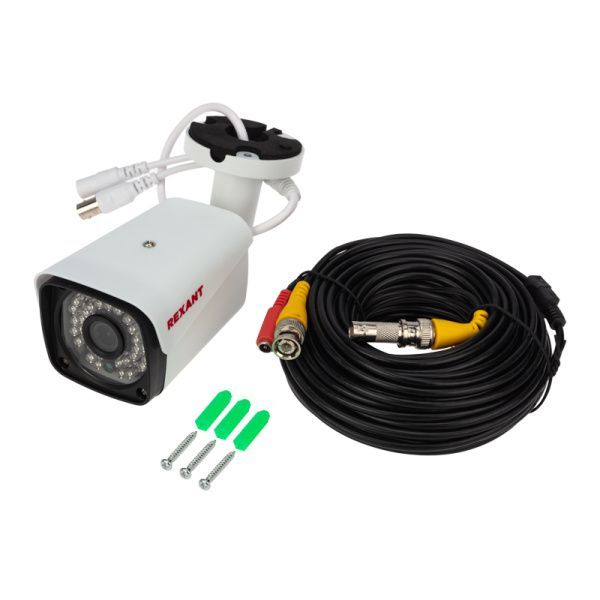 Комплект видеонаблюдения REXANT 2 наружные и 2 внутренние камеры AHD/2.0 Full HD - Фото 2