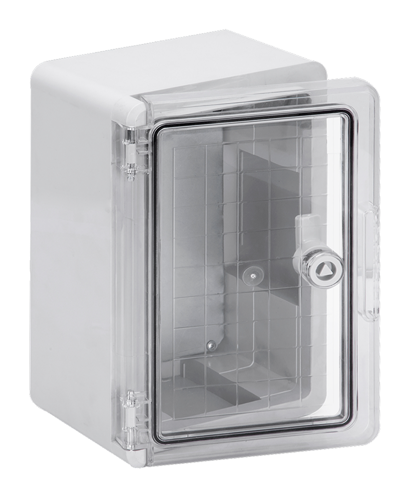 Корпус пластиковый ЩМПп 300х200х130мм прозрачная дверь IP65 DEKRON