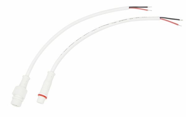 Соединительный кабель (2pin) герметичный (IP67) 2х0.35 мм² белый REXANT - Фото 3