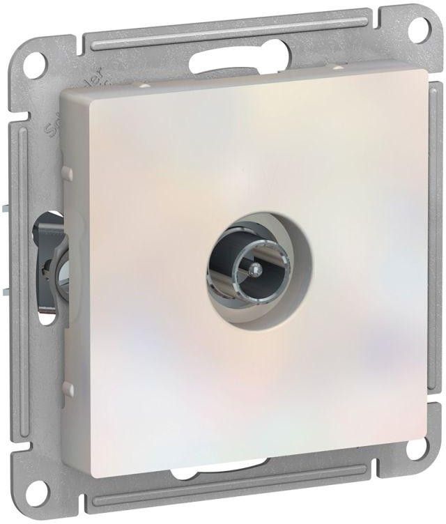 Розетка телевизионная оконечная TV AtlasDesign 1дБ механизм жемчуж. SE ATN000491