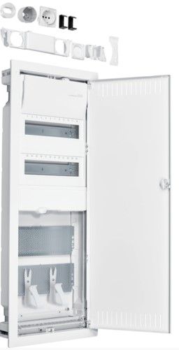 Щит cкрытой установки 24 мест + Multimedia с акссесуарами, (881х348х89) IP-30// Hager - Volta Hybrid