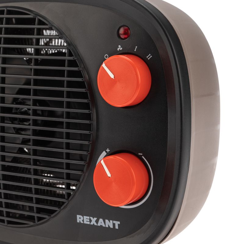 Тепловентилятор электрический настольный 2кВт со спиральным нагревательным элементом, черный REXANT - Фото 5